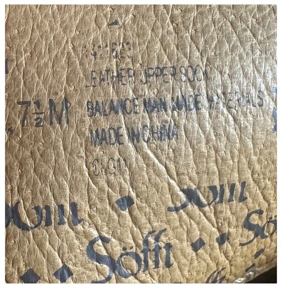 Sofft Suede Slouch Heeled Boots Size 7.5 Taupe Leather Tall High Heel Preloved - Picture 10 of 10